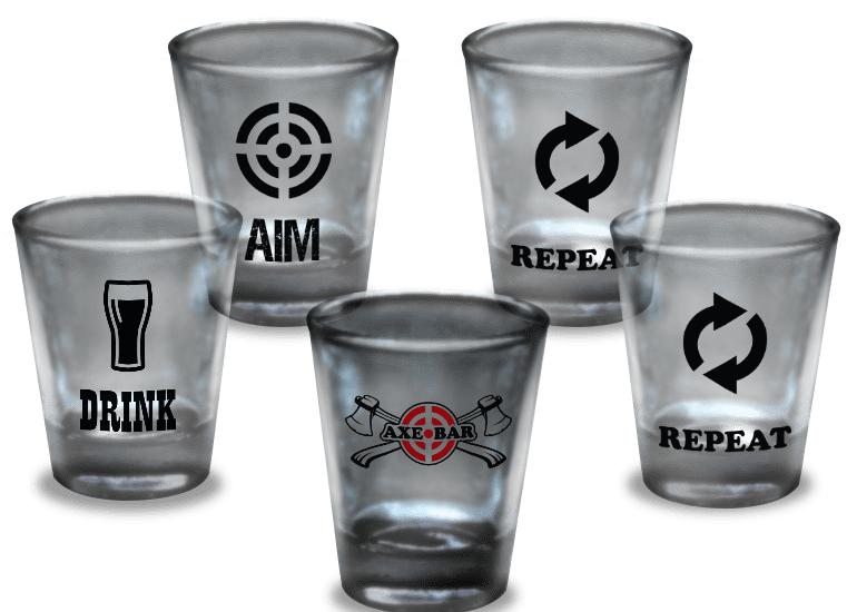 Axe Bar Shot Glasses
