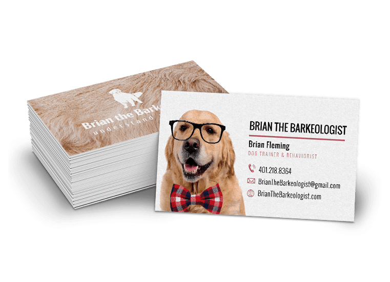 Brian The Barkeologist Custom Business Card