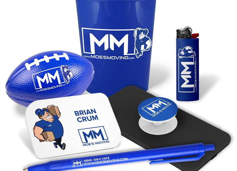Moe's Moving Promotional Product Showcase
