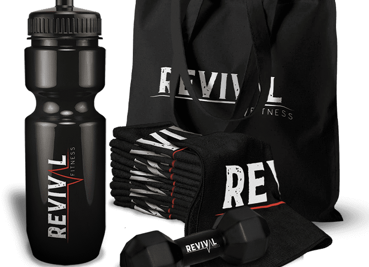 Revival Fitness Promo Products Showcase